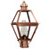 Boston One Light Post Mount in Antique Copper (196|1003-AC-CIM-CSG)