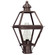 Boston One Light Post Mount in Dark Brass (196|1003-DB-CIM-CLR)