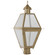 Boston Three Light Post Mount in Antique Brass (196|1013-AB-LT3-FST)