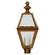 Boston Three Light Post Mount in Antique Brass (196|1023-AB-LT3-CLR)