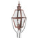 Boston One Light Post Mount in Antique Copper (196|1033-AC-CIM-CLR)