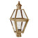 Boston One Light Post Mount in Antique Brass (196|1063-AB-CIM-SMG)