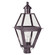 Boston One Light Post Mount in Dark Brass (196|1063-DB-CIM-SMG)