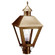 Boston One Light Post Mount in Antique Brass (196|1113-AB-CIM-CSG)