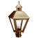 Boston One Light Post Mount in Antique Brass (196|1113-AB-CIM-SMG)