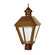 Boston Three Light Post Mount in Antique Brass (196|1113-AB-LT3-CLR)