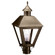 Boston One Light Post Mount in Dark Antique Brass (196|1113-DAB-CIM-CSG)