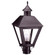 Boston One Light Post Mount in Dark Brass (196|1113-DB-CIM-CLR)