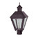 Boston Three Light Post Mount in Dark Brass (196|1113-DB-LT3-CLR)