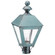 Boston One Light Post Mount in Verdi Gris (196|1123-VG-CIM-FST)