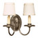 Sconce Two Light Wall Sconce in Dark Antique Brass (196|118-DAB-LT2-SHD)
