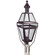 Boston One Light Post Mount in Dark Brass (196|1253-DB-CIM-CLR)