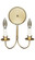 Sconce Two Light Wall Sconce in Antique Brass (196|144-AB-LT2)