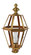 Boston One Light Post Mount in Antique Brass (196|1623-AB-CIM-CLR)