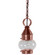 Cageless One Light Hanging Lantern in Antique Copper (196|2012-AC-MED-CLR)