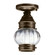 Cageless One Light Flush Mount in Dark Antique Brass (196|2014-DAB-MED-OPT)