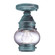 Cageless One Light Flush Mount in Verdi Gris (196|2014-VG-MED-CLR)