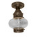 Cageless One Light Flush Mount in Dark Antique Brass (196|2024-DAB-MED-CSG)