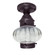 Cageless One Light Flush Mount in Dark Brass (196|2024-DB-MED-OPT)