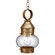 Cageless One Light Hanging Lantern in Antique Brass (196|2032-AB-MED-CSG)