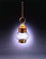 Cageless One Light Hanging Lantern in Antique Brass (196|2032-AB-MED-OPT)