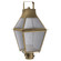 Uxbridge One Light Post Mount in Antique Brass (196|2243-AB-CIM-SMG)