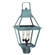 Uxbridge Three Light Post Mount in Verdi Gris (196|2243-VG-LT3-CLR)