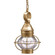 Onion One Light Hanging Lantern in Antique Brass (196|2512-AB-MED-CSG)