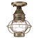 Onion One Light Flush Mount in Dark Antique Brass (196|2514-DAB-MED-CLR)