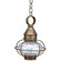 Onion One Light Hanging Lantern in Dark Antique Brass (196|2522-DAB-MED-CLR)
