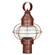 Onion One Light Post Mount in Antique Copper (196|2523-AC-MED-CSG)