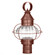 Onion One Light Post Mount in Antique Copper (196|2523-AC-MED-OPT)