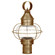 Onion One Light Post Mount in Antique Brass (196|2533-AB-MED-CSG)