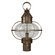 Onion One Light Post Mount in Dark Antique Brass (196|2543-DAB-MED-CLR)