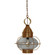 Onion One Light Hanging Lantern in Antique Brass (196|2572-AB-MED-CSG)