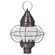 Onion Three Light Post Mount in Dark Brass (196|2573-DB-LT3-CLR)