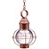Round One Light Hanging Lantern in Antique Copper (196|2832-AC-MED-CSG)