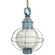 Round One Light Hanging Lantern in Verdi Gris (196|2842-VG-MED-CLR)