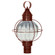 Round Three Light Post Mount in Antique Copper (196|2843-AC-LT3-OPT)