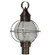 Round Three Light Post Mount in Dark Antique Brass (196|2843-DAB-LT3-CSG)