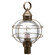 Round Three Light Post Mount in Dark Antique Brass (196|2853-DAB-LT3-CSG)