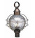 Round Three Light Post Mount in Dark Brass (196|2853-DB-LT3-OPT)