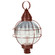 Round One Light Post Mount in Antique Copper (196|2863-AC-MED-OPT)