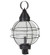 Round One Light Post Mount in Dark Brass (196|2863-DB-MED-CLR)
