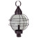 Round One Light Post Mount in Dark Brass (196|2863-DB-MED-CSG)