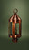 Heal One Light Post Mount in Antique Copper (196|3333-AC-CIM-CLR)