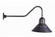 Barn One Light Wall Mount in Dark Brass (196|3446-DB-MED)
