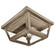 Flush One Light Flush Mount in Dark Antique Brass (196|4104-DAB-MED-CLR)