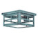 Flush One Light Flush Mount in Verdi Gris (196|4304-VG-MED-CSG)