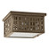 Weave Two Light Outdoor Flush Mount in Dark Antique Brass (196|4404W-DAB-MED2-CLR)